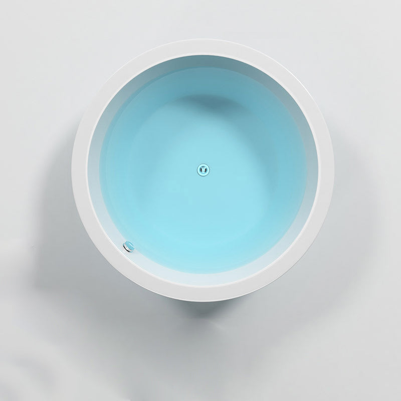 Modern Drop-in Bath Tub Round Acrylic Bathtub for Home and Hotel Massage Not Included Tub Clearhalo 'Bathroom Remodel & Bathroom Fixtures' 'Bathtubs' 'Home Improvement' 'home_improvement' 'home_improvement_bathtubs' 'Showers & Bathtubs' 6108254