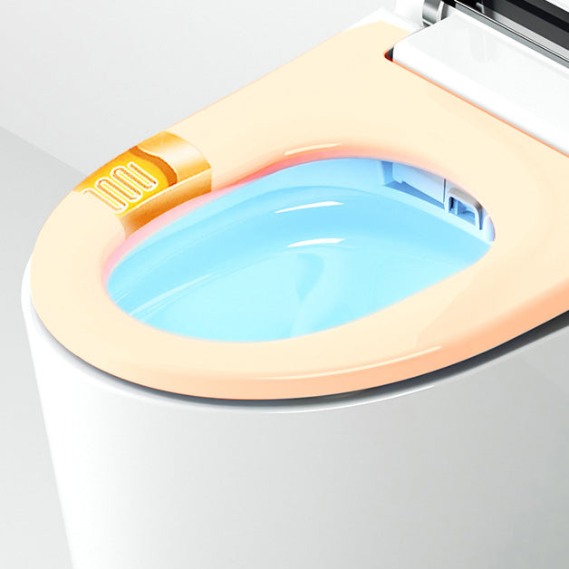 Modern Floor Mount Urine Toilet White Siphon Jet Toilet Bowl with Toilet Seat Clearhalo 'Bathroom Remodel & Bathroom Fixtures' 'Home Improvement' 'home_improvement' 'home_improvement_toilets' 'Toilets & Bidets' 'Toilets' 6111584