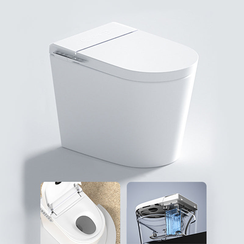 Modern Floor Mounted White Urine Toilet Siphon Jet Toilet Bowl with Toilet Seat Automatic Flush (Standard) Clearhalo 'Bathroom Remodel & Bathroom Fixtures' 'Home Improvement' 'home_improvement' 'home_improvement_toilets' 'Toilets & Bidets' 'Toilets' 6111599