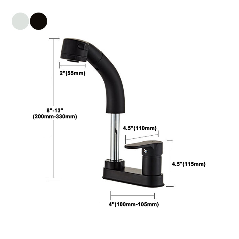 Low Arc Bathroom Sink Faucet with 1 Handle Vessel Faucet with Overflow Clearhalo 'Bathroom Remodel & Bathroom Fixtures' 'Bathroom Sink Faucets' 'Bathroom Sinks & Faucet Components' 'bathroom_sink_faucets' 'Home Improvement' 'home_improvement' 'home_improvement_bathroom_sink_faucets' 6116284