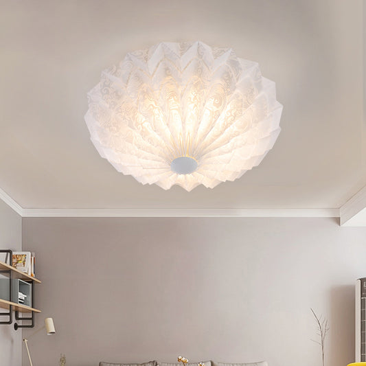 White Finish Dome Flush Mounted Light Modernist 1-Light Acrylic Flush Lamp Fixture White Clearhalo 'Ceiling Lights' 'Close To Ceiling Lights' 'Close to ceiling' 'Flush mount' Lighting' 612409