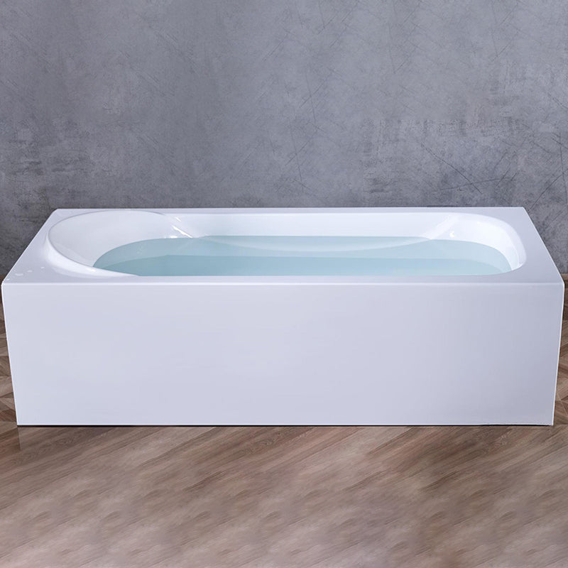 Bathroom Acrylic Tub with Internal Drain Soaking Stand Alone Bath Tub Clearhalo 'Bathroom Remodel & Bathroom Fixtures' 'Bathtubs' 'Home Improvement' 'home_improvement' 'home_improvement_bathtubs' 'Showers & Bathtubs' 6124377