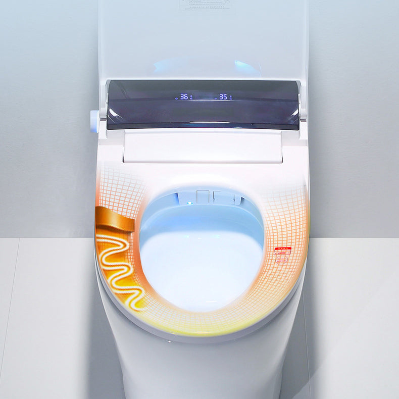 Modern Toilet Bowl Siphon Jet Concealed Tank Toilet with Seat for Bathroom Clearhalo 'Bathroom Remodel & Bathroom Fixtures' 'Home Improvement' 'home_improvement' 'home_improvement_toilets' 'Toilets & Bidets' 'Toilets' 6127395