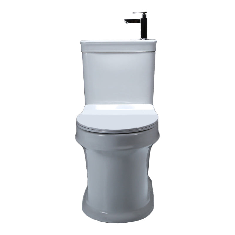 Floor Mounted Toilet One-Piece Toilet Modern Siphon Jet Flush Toilet Cold Water Dispensor ( Right) Clearhalo 'Bathroom Remodel & Bathroom Fixtures' 'Home Improvement' 'home_improvement' 'home_improvement_toilets' 'Toilets & Bidets' 'Toilets' 6127426