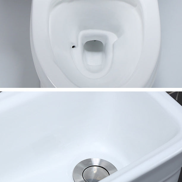 Floor Mounted Toilet One-Piece Toilet Modern Siphon Jet Flush Toilet Clearhalo 'Bathroom Remodel & Bathroom Fixtures' 'Home Improvement' 'home_improvement' 'home_improvement_toilets' 'Toilets & Bidets' 'Toilets' 6127437