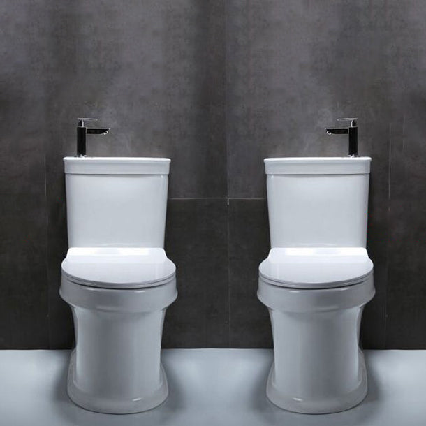 Floor Mounted Toilet One-Piece Toilet Modern Siphon Jet Flush Toilet Clearhalo 'Bathroom Remodel & Bathroom Fixtures' 'Home Improvement' 'home_improvement' 'home_improvement_toilets' 'Toilets & Bidets' 'Toilets' 6127439
