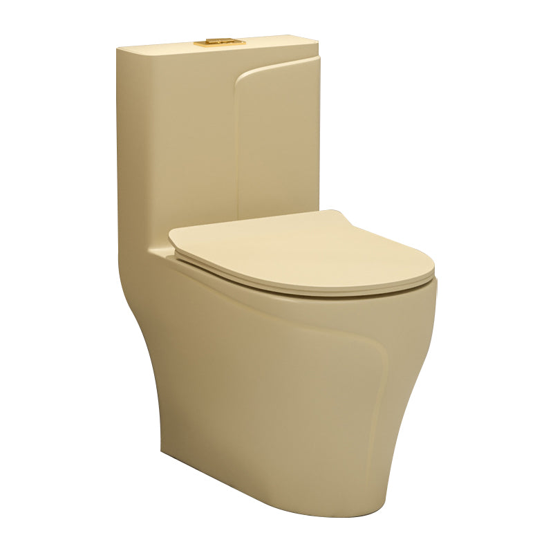 Traditional Skirted Toilet Floor Mount One-Piece Flush Toilet with Slow Close Seat Clearhalo 'Bathroom Remodel & Bathroom Fixtures' 'Home Improvement' 'home_improvement' 'home_improvement_toilets' 'Toilets & Bidets' 'Toilets' 6131316