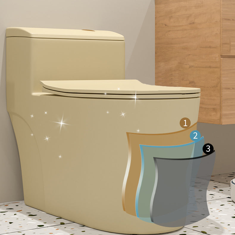 Traditional Skirted Toilet Floor Mount One-Piece Flush Toilet with Slow Close Seat Clearhalo 'Bathroom Remodel & Bathroom Fixtures' 'Home Improvement' 'home_improvement' 'home_improvement_toilets' 'Toilets & Bidets' 'Toilets' 6131320