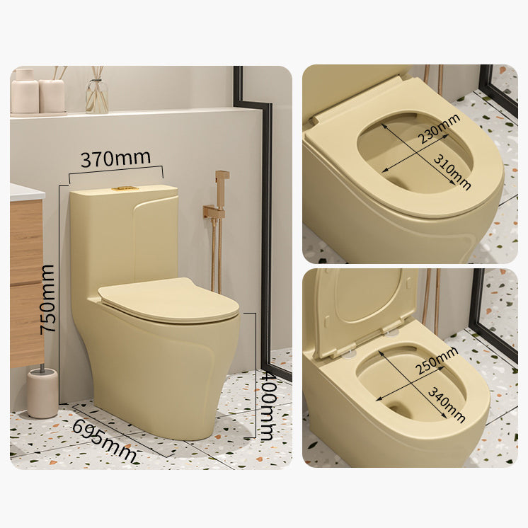 Traditional Skirted Toilet Floor Mount One-Piece Flush Toilet with Slow Close Seat Clearhalo 'Bathroom Remodel & Bathroom Fixtures' 'Home Improvement' 'home_improvement' 'home_improvement_toilets' 'Toilets & Bidets' 'Toilets' 6131326