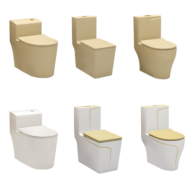 Traditional Skirted Toilet Floor Mount One-Piece Flush Toilet with Slow Close Seat Clearhalo 'Bathroom Remodel & Bathroom Fixtures' 'Home Improvement' 'home_improvement' 'home_improvement_toilets' 'Toilets & Bidets' 'Toilets' 6131328