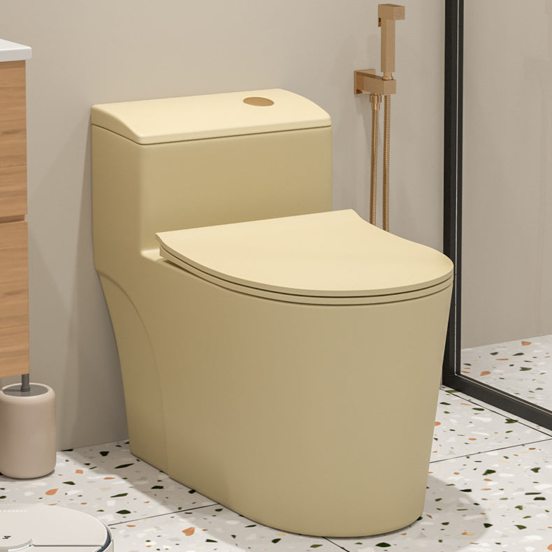 Traditional Skirted Toilet Floor Mount One-Piece Flush Toilet with Slow Close Seat Clearhalo 'Bathroom Remodel & Bathroom Fixtures' 'Home Improvement' 'home_improvement' 'home_improvement_toilets' 'Toilets & Bidets' 'Toilets' 6131333