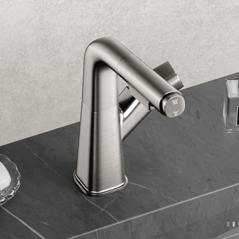 Basic Metal Sink Faucet Bathroom Centerset Faucet with Knob Handle Clearhalo 'Bathroom Remodel & Bathroom Fixtures' 'Bathroom Sink Faucets' 'Bathroom Sinks & Faucet Components' 'bathroom_sink_faucets' 'Home Improvement' 'home_improvement' 'home_improvement_bathroom_sink_faucets' 6131466