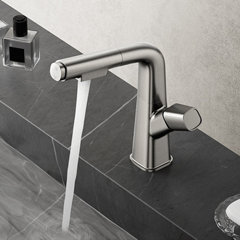 Basic Metal Sink Faucet Bathroom Centerset Faucet with Knob Handle Clearhalo 'Bathroom Remodel & Bathroom Fixtures' 'Bathroom Sink Faucets' 'Bathroom Sinks & Faucet Components' 'bathroom_sink_faucets' 'Home Improvement' 'home_improvement' 'home_improvement_bathroom_sink_faucets' 6131467