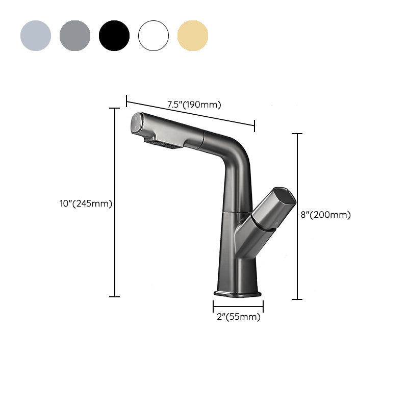 Basic Metal Sink Faucet Bathroom Centerset Faucet with Knob Handle Clearhalo 'Bathroom Remodel & Bathroom Fixtures' 'Bathroom Sink Faucets' 'Bathroom Sinks & Faucet Components' 'bathroom_sink_faucets' 'Home Improvement' 'home_improvement' 'home_improvement_bathroom_sink_faucets' 6131470