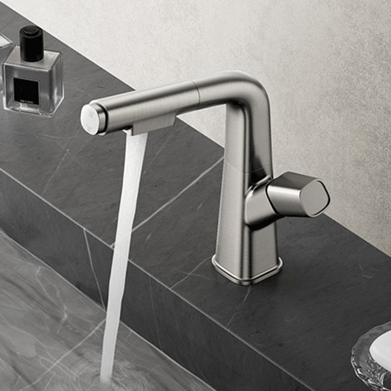 1 Handles Contemporary Vessel Sink Faucet 1 Hole Faucet for Bathroom Clearhalo 'Bathroom Remodel & Bathroom Fixtures' 'Bathroom Sink Faucets' 'Bathroom Sinks & Faucet Components' 'bathroom_sink_faucets' 'Home Improvement' 'home_improvement' 'home_improvement_bathroom_sink_faucets' 6131479