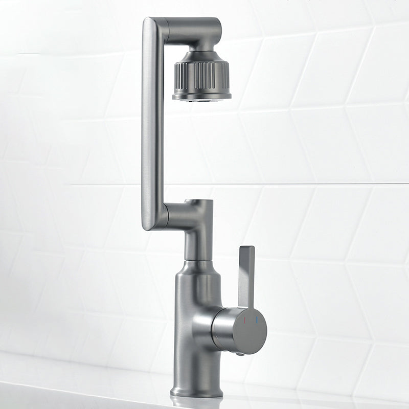 Contemporary Style Faucets One Lever Handles Vessel Sink Faucets Clearhalo 'Bathroom Remodel & Bathroom Fixtures' 'Bathroom Sink Faucets' 'Bathroom Sinks & Faucet Components' 'bathroom_sink_faucets' 'Home Improvement' 'home_improvement' 'home_improvement_bathroom_sink_faucets' 6131513