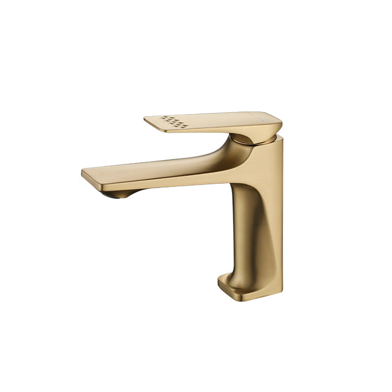 Modern Bathroom Faucet Brass Low Arc Lever Handles with Water Hose Sink Faucet Clearhalo 'Bathroom Remodel & Bathroom Fixtures' 'Bathroom Sink Faucets' 'Bathroom Sinks & Faucet Components' 'bathroom_sink_faucets' 'Home Improvement' 'home_improvement' 'home_improvement_bathroom_sink_faucets' 6131531