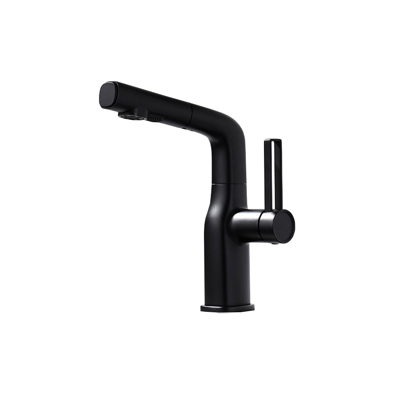 Adjustable 1 Handle Vessel Faucet Circular Lever Handles Faucet for Bathroom Clearhalo 'Bathroom Remodel & Bathroom Fixtures' 'Bathroom Sink Faucets' 'Bathroom Sinks & Faucet Components' 'bathroom_sink_faucets' 'Home Improvement' 'home_improvement' 'home_improvement_bathroom_sink_faucets' 6131545