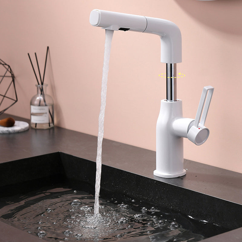 Adjustable 1 Handle Vessel Faucet Circular Lever Handles Faucet for Bathroom Clearhalo 'Bathroom Remodel & Bathroom Fixtures' 'Bathroom Sink Faucets' 'Bathroom Sinks & Faucet Components' 'bathroom_sink_faucets' 'Home Improvement' 'home_improvement' 'home_improvement_bathroom_sink_faucets' 6131553