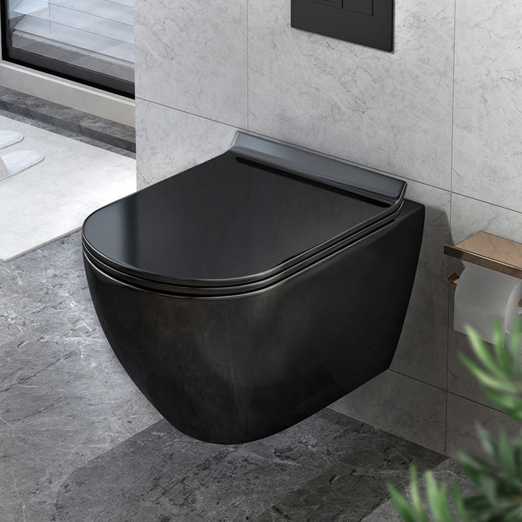 Wall Mount All-In-One Toilet Bowl Porcelain Contemporary Flush Toilet Clearhalo 'Bathroom Remodel & Bathroom Fixtures' 'Home Improvement' 'home_improvement' 'home_improvement_toilets' 'Toilets & Bidets' 'Toilets' 6135464