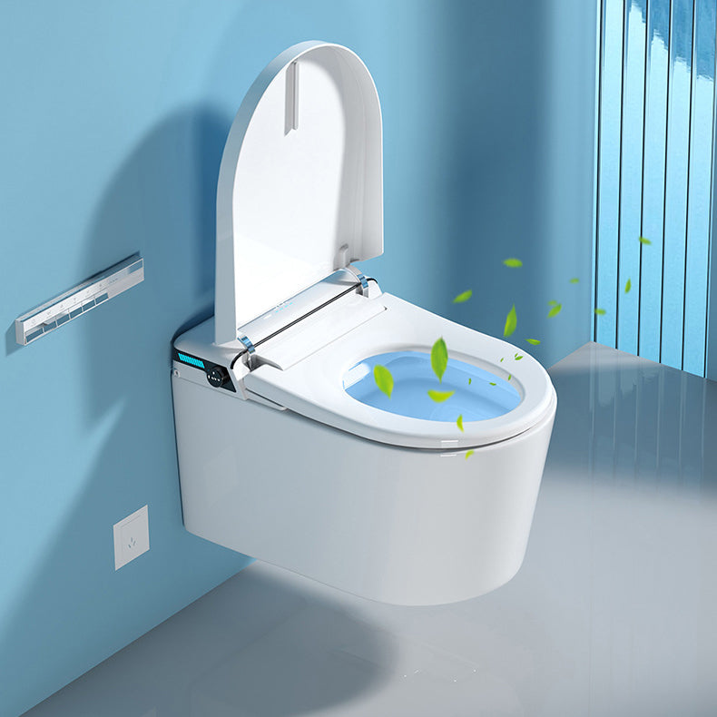 All-In-One Wall Mount Toilet Porcelain Contemporary Toilet Bowl Clearhalo 'Bathroom Remodel & Bathroom Fixtures' 'Home Improvement' 'home_improvement' 'home_improvement_toilets' 'Toilets & Bidets' 'Toilets' 6135570