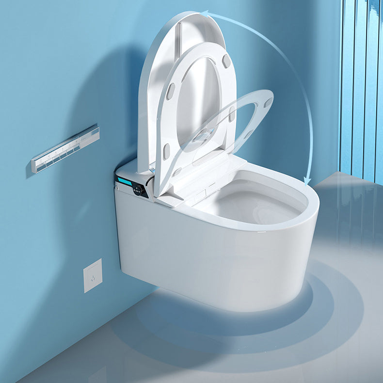 All-In-One Wall Mount Toilet Porcelain Contemporary Toilet Bowl Clearhalo 'Bathroom Remodel & Bathroom Fixtures' 'Home Improvement' 'home_improvement' 'home_improvement_toilets' 'Toilets & Bidets' 'Toilets' 6135583