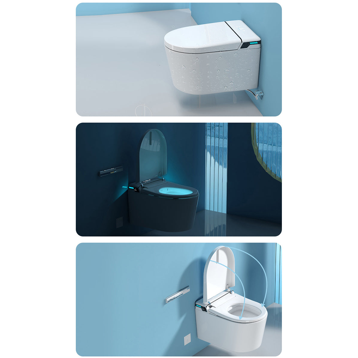 All-In-One Wall Mount Toilet Porcelain Contemporary Toilet Bowl Clearhalo 'Bathroom Remodel & Bathroom Fixtures' 'Home Improvement' 'home_improvement' 'home_improvement_toilets' 'Toilets & Bidets' 'Toilets' 6135593
