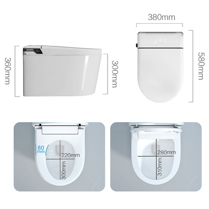 All-In-One Wall Mount Toilet Porcelain Contemporary Toilet Bowl Clearhalo 'Bathroom Remodel & Bathroom Fixtures' 'Home Improvement' 'home_improvement' 'home_improvement_toilets' 'Toilets & Bidets' 'Toilets' 6135594