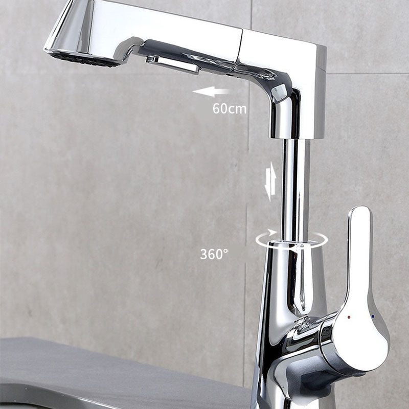 Contemporary Style Faucets Centerset Lever Handles Faucets for Bathroom Clearhalo 'Accueil' 'Amélioration Domiciliaire' 'bathroom_sink_faucets' 'Ensembles de Lavabo & de Robinet de Toilette' 'home_improvement' 'home_improvement_bathroom_sink_faucets' 'Robinet de Lavabo de Salle de Bain' 'Rénovation et Équipement de Salle de Bain' 6139940