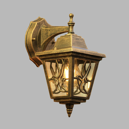 Farmhouse Swallow Sconce Lighting 1-Head Metallic Up/Down Wall Mount Lamp Fixture in Brass Clearhalo 'Wall Lamps & Sconces' 'Wall Lights' Lighting' 615758