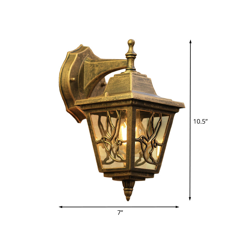 Farmhouse Swallow Sconce Lighting 1-Head Metallic Up/Down Wall Mount Lamp Fixture in Brass Clearhalo 'Wall Lamps & Sconces' 'Wall Lights' Lighting' 615759