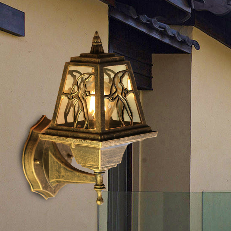 Farmhouse Swallow Sconce Lighting 1-Head Metallic Up/Down Wall Mount Lamp Fixture in Brass Brass Up Clearhalo 'Wall Lamps & Sconces' 'Wall Lights' Lighting' 615760