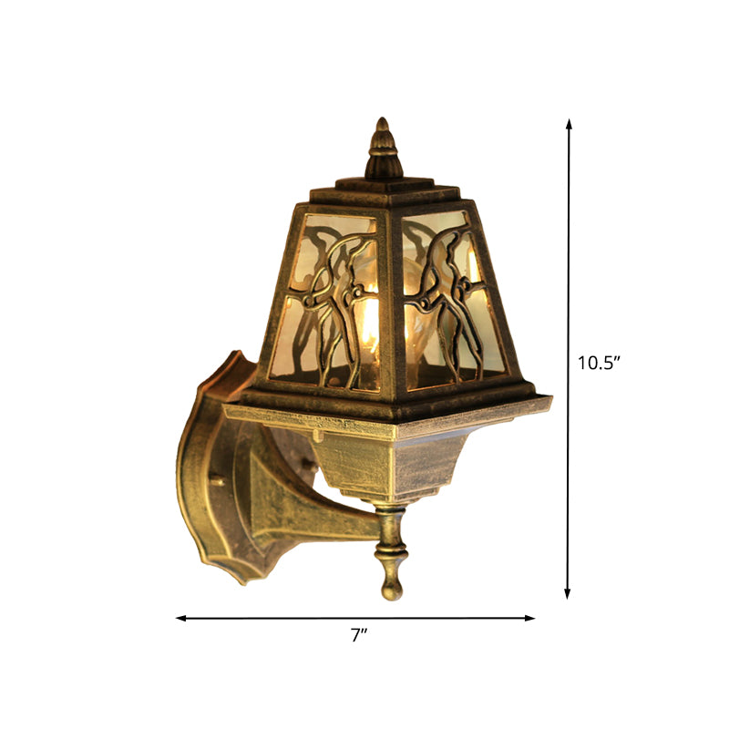 Farmhouse Swallow Sconce Lighting 1-Head Metallic Up/Down Wall Mount Lamp Fixture in Brass Clearhalo 'Wall Lamps & Sconces' 'Wall Lights' Lighting' 615763