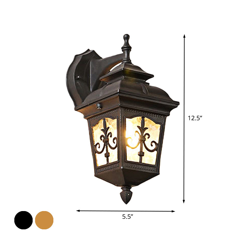 Aluminum Black/Brass Wall Sconce Light Arrow Flower 1 Bulb Rustic Up/Down Wall Lamp Fixture for Restaurant Clearhalo 'Wall Lamps & Sconces' 'Wall Lights' Lighting' 615915