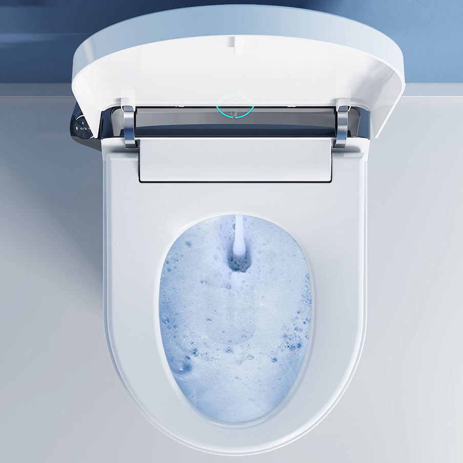 Modern Heated Seat Toilet Bowl Floor Mount ABS Toilet with Toilet Seat Clearhalo 'Bathroom Remodel & Bathroom Fixtures' 'Home Improvement' 'home_improvement' 'home_improvement_toilets' 'Toilets & Bidets' 'Toilets' 6160445