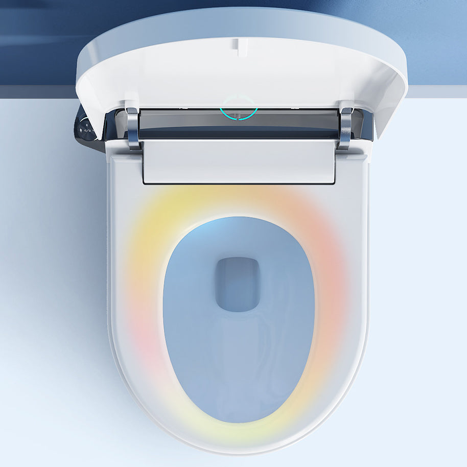 Modern Heated Seat Toilet Bowl Floor Mount ABS Toilet with Toilet Seat Clearhalo 'Bathroom Remodel & Bathroom Fixtures' 'Home Improvement' 'home_improvement' 'home_improvement_toilets' 'Toilets & Bidets' 'Toilets' 6160458
