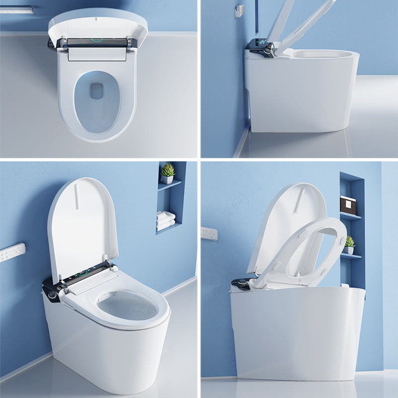 Modern Heated Seat Toilet Bowl Floor Mount ABS Toilet with Toilet Seat Clearhalo 'Bathroom Remodel & Bathroom Fixtures' 'Home Improvement' 'home_improvement' 'home_improvement_toilets' 'Toilets & Bidets' 'Toilets' 6160466