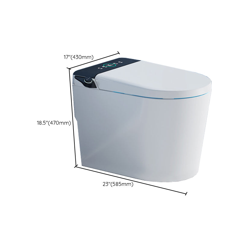 Modern Heated Seat Toilet Bowl Floor Mount ABS Toilet with Toilet Seat Clearhalo 'Bathroom Remodel & Bathroom Fixtures' 'Home Improvement' 'home_improvement' 'home_improvement_toilets' 'Toilets & Bidets' 'Toilets' 6160468