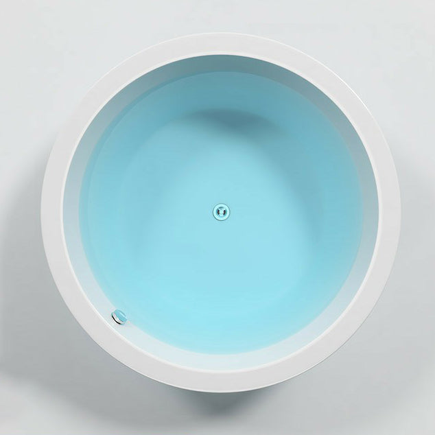 Modern Round Drop-in Bathtub Acrylic-Fiberglass Soaking/Air Bathtub Tub Only Clearhalo 'Bathroom Remodel & Bathroom Fixtures' 'Bathtubs' 'Home Improvement' 'home_improvement' 'home_improvement_bathtubs' 'Showers & Bathtubs' 6176747