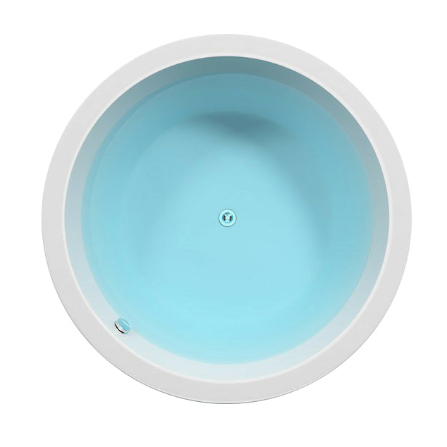 Modern Round Drop-in Bathtub Acrylic-Fiberglass Soaking/Air Bathtub Clearhalo 'Bathroom Remodel & Bathroom Fixtures' 'Bathtubs' 'Home Improvement' 'home_improvement' 'home_improvement_bathtubs' 'Showers & Bathtubs' 6176755