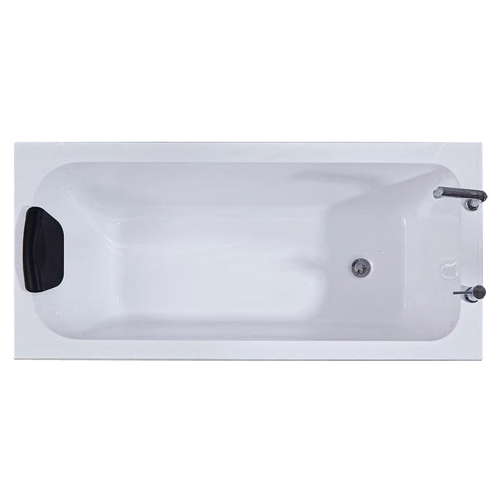 Matte Finish Acrylic Rectangular Bathtub Modern Soaking Freestanding Tub Clearhalo 'Bathroom Remodel & Bathroom Fixtures' 'Bathtubs' 'Home Improvement' 'home_improvement' 'home_improvement_bathtubs' 'Showers & Bathtubs' 6176818