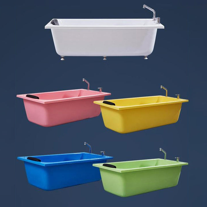 Matte Finish Acrylic Rectangular Bathtub Modern Soaking Freestanding Tub Clearhalo 'Bathroom Remodel & Bathroom Fixtures' 'Bathtubs' 'Home Improvement' 'home_improvement' 'home_improvement_bathtubs' 'Showers & Bathtubs' 6176819