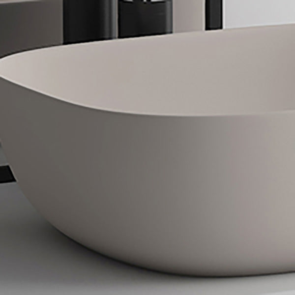 Modern Bathroom Sink Pop-Up Drain Porcelain Solid Color Oval-Shape Vessel Clearhalo 'Bathroom Remodel & Bathroom Fixtures' 'Bathroom Sinks & Faucet Components' 'Bathroom Sinks' 'bathroom_sink' 'Home Improvement' 'home_improvement' 'home_improvement_bathroom_sink' 6176863