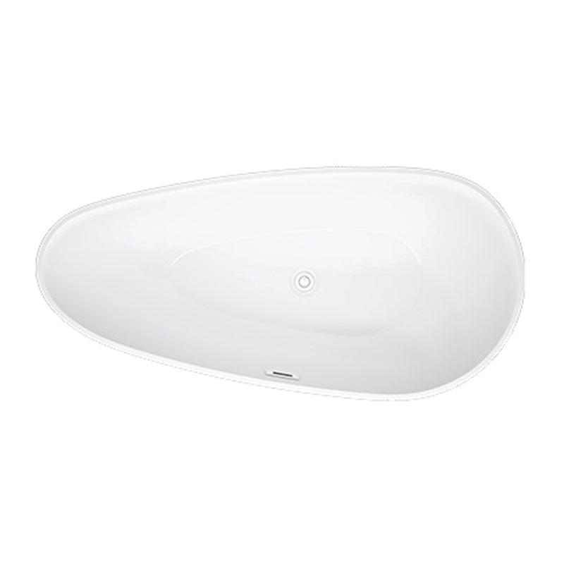 Matte Finish Oval Bathtub with Drain and Overflow Trim Acrylic Soaking Freestanding Tub Clearhalo 'Bathroom Remodel & Bathroom Fixtures' 'Bathtubs' 'Home Improvement' 'home_improvement' 'home_improvement_bathtubs' 'Showers & Bathtubs' 6180669