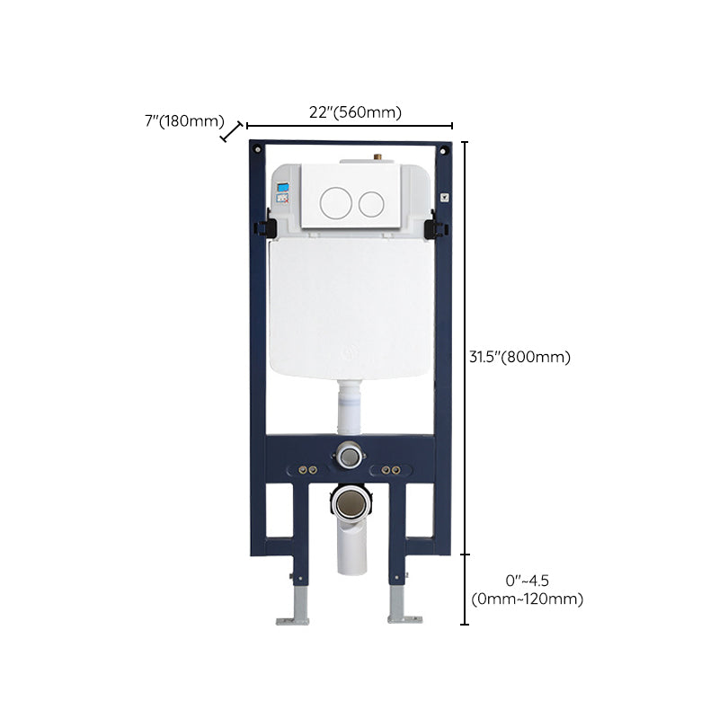 Modern White Flush Toilet Wall Hung One-Piece Toilet with Slow Close Seat Clearhalo 'Bathroom Remodel & Bathroom Fixtures' 'Home Improvement' 'home_improvement' 'home_improvement_toilets' 'Toilets & Bidets' 'Toilets' 6191144