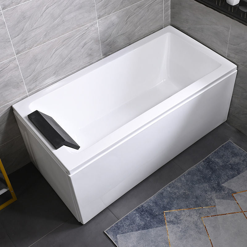 Freestanding Acrylic Bathtub Modern Stand Alone Soaking Tub with Pop-up Drain Right Tub Clearhalo 'Bathroom Remodel & Bathroom Fixtures' 'Bathtubs' 'Home Improvement' 'home_improvement' 'home_improvement_bathtubs' 'Showers & Bathtubs' 6194119