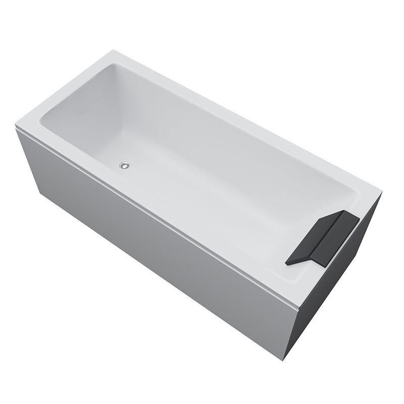 Freestanding Acrylic Bathtub Modern Stand Alone Soaking Tub with Pop-up Drain Clearhalo 'Bathroom Remodel & Bathroom Fixtures' 'Bathtubs' 'Home Improvement' 'home_improvement' 'home_improvement_bathtubs' 'Showers & Bathtubs' 6194125