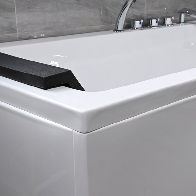 Freestanding Acrylic Bathtub Modern Stand Alone Soaking Tub with Pop-up Drain Clearhalo 'Bathroom Remodel & Bathroom Fixtures' 'Bathtubs' 'Home Improvement' 'home_improvement' 'home_improvement_bathtubs' 'Showers & Bathtubs' 6194127