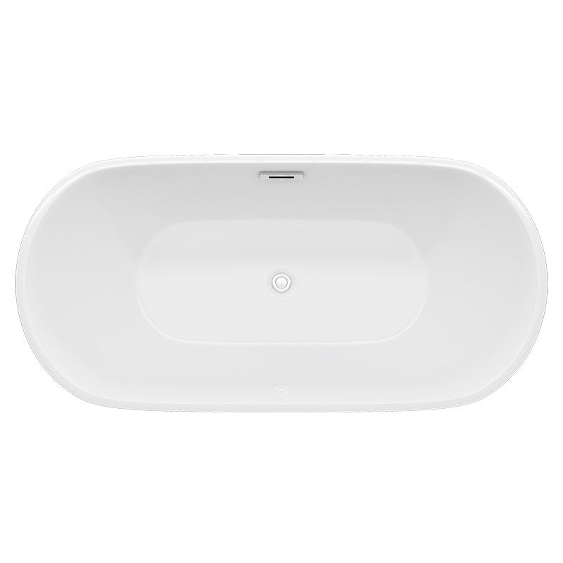 Matte Finish Acrylic Freestanding Tub Contemporary Oval Bathtub Clearhalo 'Bathroom Remodel & Bathroom Fixtures' 'Bathtubs' 'Home Improvement' 'home_improvement' 'home_improvement_bathtubs' 'Showers & Bathtubs' 6194267