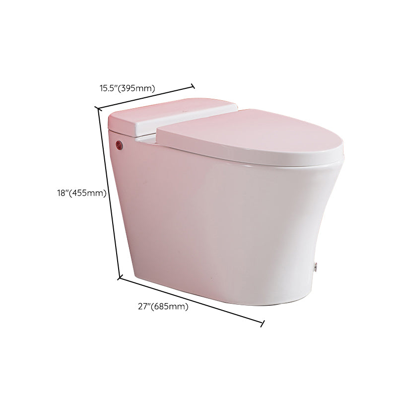 Contemporary Elongated Toilet Bowl Siphon Jet Flush Toilet with Seat for Bathroom Clearhalo 'Bathroom Remodel & Bathroom Fixtures' 'Home Improvement' 'home_improvement' 'home_improvement_toilets' 'Toilets & Bidets' 'Toilets' 6203533